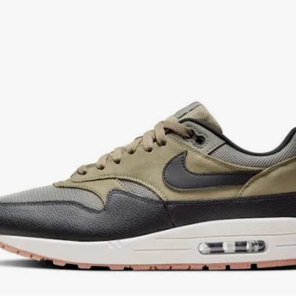 MENS NIKE AIR MAX 1 SC_DARK STUCCO/BLACK-OLIVE-PHANTOM FB9660-003-SIZE 11